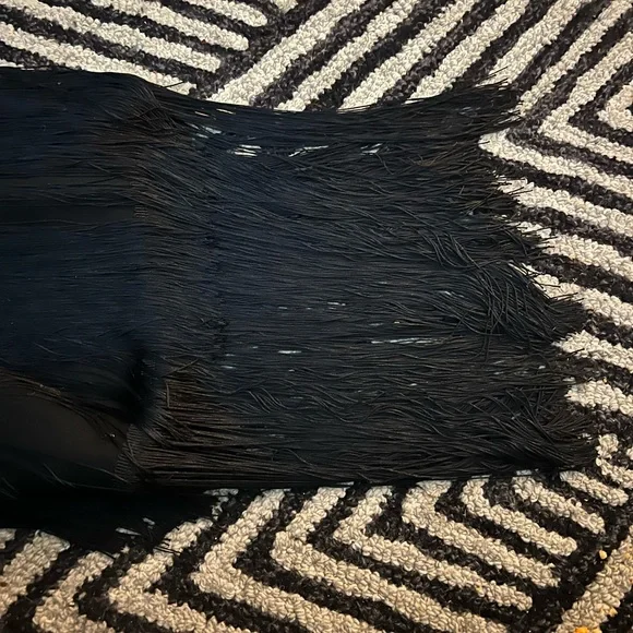 Fashion Nova Chic Black Fringe Backless Dress - Picture 8 of 8